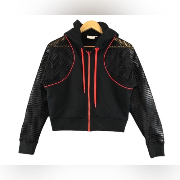 GOOD AMERICAN Mesh Hoodie - Picture 2 of 7